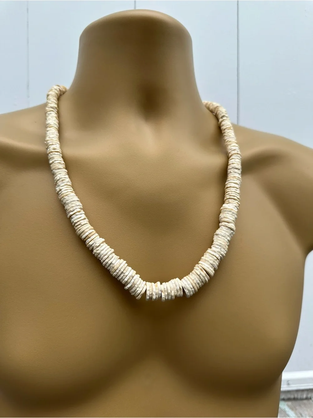 Authentic Carved Fisherman’s Heishi Puka Necklace